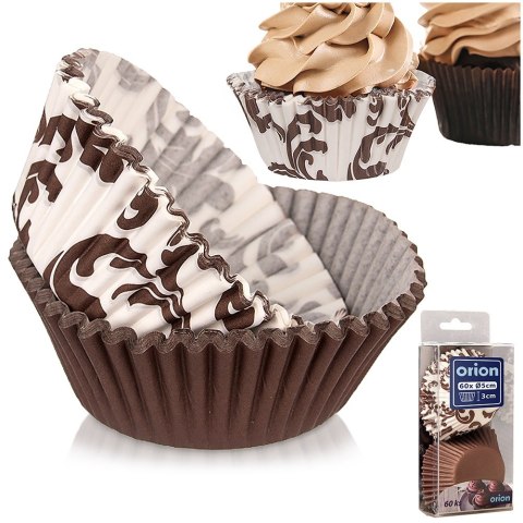 Papilotki do muffinek babeczek na muffinki papierowe 7.5cm 60 sztuk ORION 123235
