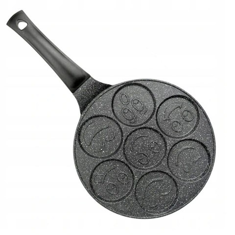 Patelnia do placków 26cm 7 smileys buziek buźki KRISBERG KS-5117