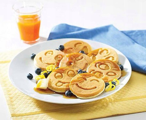 Patelnia do smażenia placków 26cm 7 smileys pancakes buziek buźki KRISBERG KS-5118