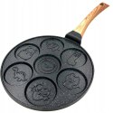 Patelnia do smażenia placków jajek 26cm 7 wzorów pancakes zwierzątka KRISBERG KS-5120