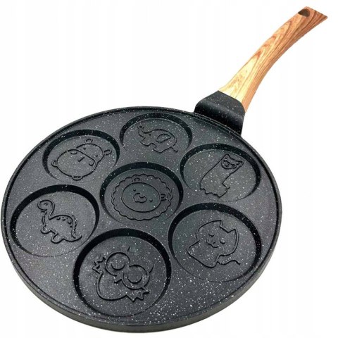Patelnia do smażenia placków jajek 26cm 7 wzorów pancakes zwierzątka KRISBERG KS-5120