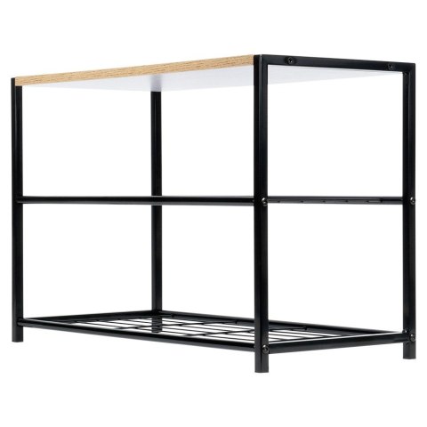 Półka na buty metalowa regał stojak organizer 3-poziomowy 63x30x43cm ORION 811117