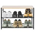Półka na buty metalowa regał stojak organizer 3-poziomowy 63x30x43cm ORION 811117