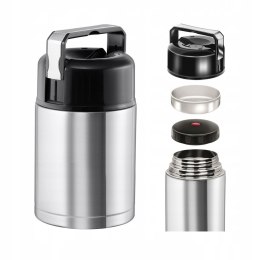 Termos obiadowy 0.8L, do zupy, szeroki wlew, stalowy KRISBERG KS-5115