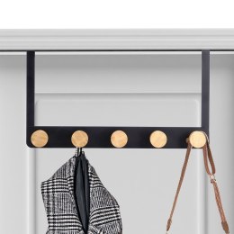 Wieszak uchwyt na drzwi metalowy czarny 33.5cm STORAGE SOLUTIONS 569943