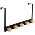 Wieszak uchwyt na drzwi metalowy czarny 33.5cm STORAGE SOLUTIONS 569943
