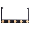 Wieszak uchwyt na drzwi metalowy czarny 33.5cm STORAGE SOLUTIONS 569943