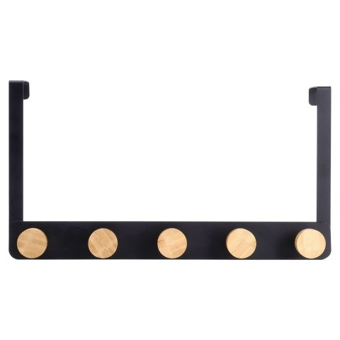 Wieszak uchwyt na drzwi metalowy czarny 33.5cm STORAGE SOLUTIONS 569943