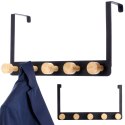 Wieszak uchwyt na drzwi metalowy czarny 33.5cm STORAGE SOLUTIONS 569943