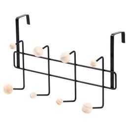 Wieszak uchwyt na drzwi metalowy czarny 37cm VILDE 566003