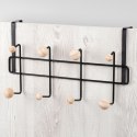 Wieszak uchwyt na drzwi metalowy czarny 37cm VILDE 566003