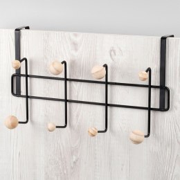 Wieszak uchwyt na drzwi metalowy czarny 37cm VILDE 566003