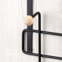 Wieszak uchwyt na drzwi metalowy czarny 37cm VILDE 566003