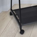 Wieszak uchwyt stojący na ubrania metalowy czarny 157cm STORAGE SOLUTIONS 569072