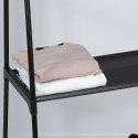Wieszak uchwyt stojący na ubrania metalowy czarny 157cm STORAGE SOLUTIONS 569072