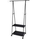 Wieszak uchwyt stojący na ubrania metalowy czarny 157cm STORAGE SOLUTIONS 569072