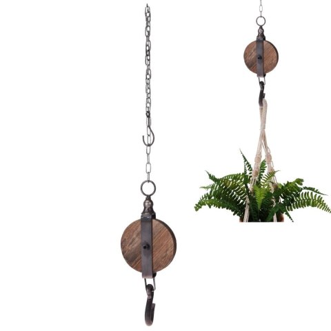 Wieszak uchwyt z hakiem na łańcuchu na doniczkę HOME STYLING COLLECTION 831301