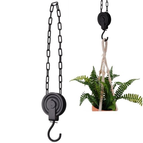 Wieszak uchwyt z hakiem na łańcuchu na doniczkę HOME STYLING COLLECTION 831303