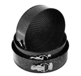 Zestaw 3 tortownic blaszanych Non-stick 24/26/28cm KRISBERG KS-014