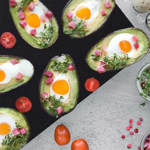 Deska do krojenia i serwowania marmurowa czarna 29x21 cm HIT 139251