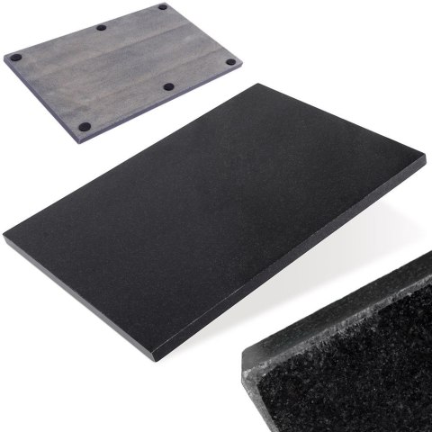 Deska do krojenia i serwowania marmurowa czarna 30x40 cm HIT 139253