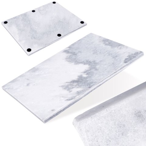 Deska do krojenia i serwowania marmurowa szara 30x40 cm HIT 139252
