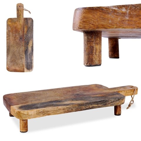 Deska do serwowania drewniana na nóżkach 30x15,5 cm VILDE 139199