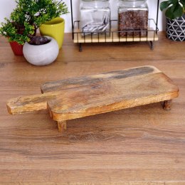 Deska do serwowania drewniana na nóżkach 30x15,5 cm VILDE 139199