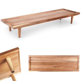 Deska do serwowania drewniana na nóżkach 55x18 cm EXCELLENT HOUSEWARE 139381