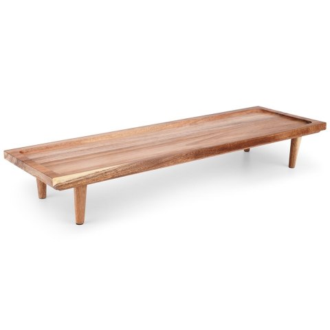 Deska do serwowania drewniana na nóżkach 55x18 cm EXCELLENT HOUSEWARE 139381
