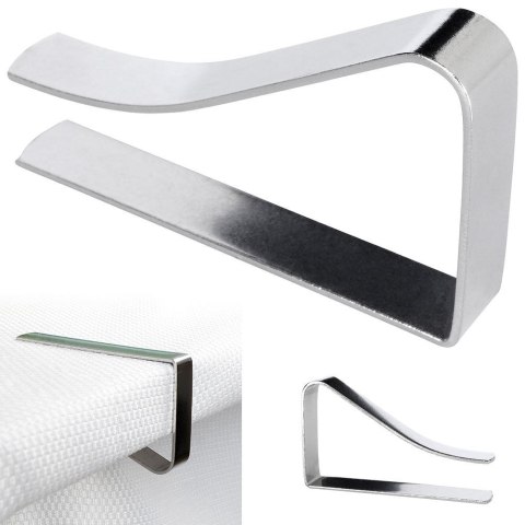 Klips uchwyt do obrusu metalowy ORION 142504