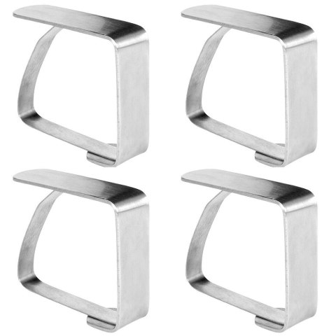 Klipsy do obrusu obrusa ceraty uchwyt stalowe 4 sztuki EXCELLENT HOUSEWARE 139165