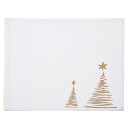 Podkładka na stół bawełniana świąteczna biała CHOINKA 33.5x26cm ORION 728047