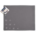 Podkładka na stół bawełniana świąteczna szara PŁATEK 33.5x26cm ORION 728048