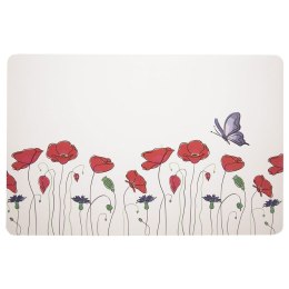 Podkładka na stół maki prostokątna 43x28cm ORION 728026