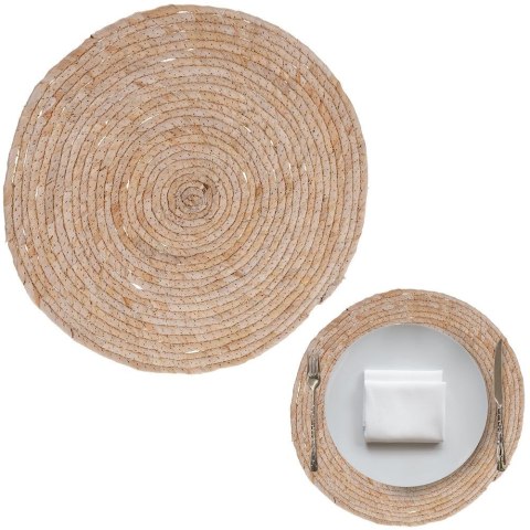 Podkładka na stół naturalna okrągła 35cm HOME STYLING COLLECTION 139053