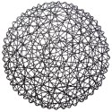 Podkładka na stół papierowa czarna okrągła 35cm ORION 728014