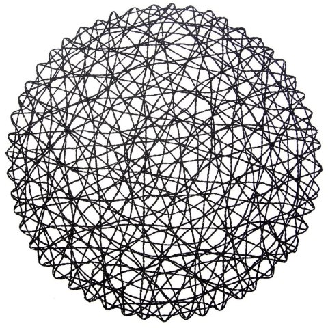 Podkładka na stół papierowa czarna okrągła 35cm ORION 728014