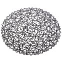 Podkładka na stół papierowa czarna okrągła 35cm ORION 728014