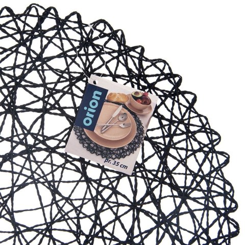 Podkładka na stół papierowa czarna okrągła 35cm ORION 728014