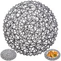 Podkładka na stół papierowa czarna okrągła 35cm ORION 728014