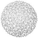 Podkładka na stół papierowa szara okrągła 35cm ORION 728015