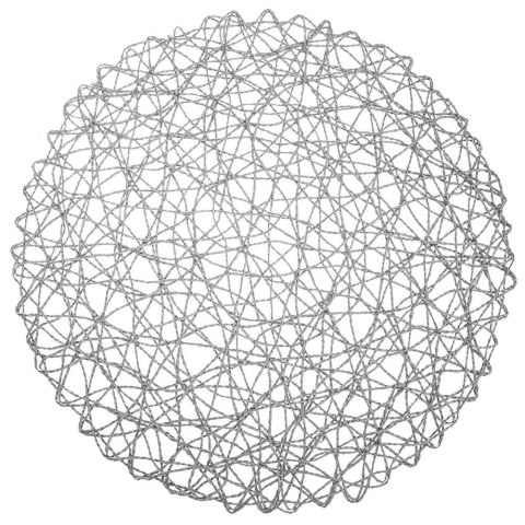 Podkładka na stół papierowa szara okrągła 35cm ORION 728015