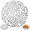 Podkładka na stół papierowa szara okrągła 35cm ORION 728015