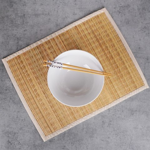 Podkładka na stół rattanowa prostokątna zwijana 45x35cm VILDE 139354