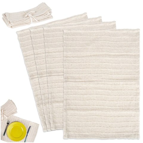 Podkładki na stół bawełniane 30x45cm 4 szt. HOME STYLING COLLECTION 139766