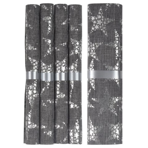 Podkładki na stół i bieżnik szara świąteczna prostokątna 5 szt. HOME STYLING COLLECTION 839153
