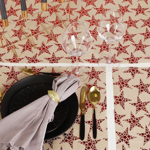 Podkładki na stół i bieżnik złota świąteczna prostokątna 5 szt. HOME STYLING COLLECTION 839152