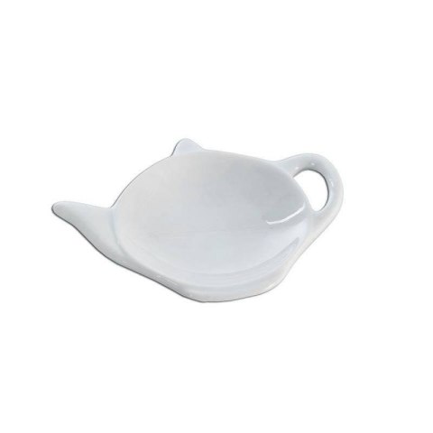 Podstawka na torebkę herbaty porcelanowa biała ORION 153751