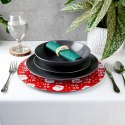 Podtalerz dekoracyjny czerwony Mikołaj 33cm VILDE 139217-C